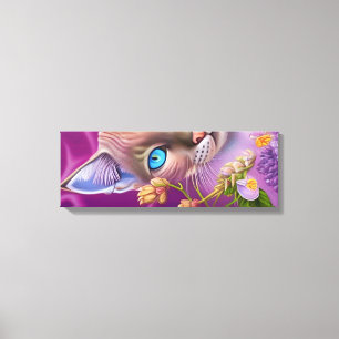 Lilac Lynx Point Siamese cat lila Leinwanddruck