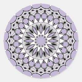 Lilac Mandala (Design 1) Stickers