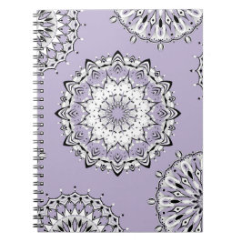 Lilac Mandalases 3 SpiralNotebook Notizblock
