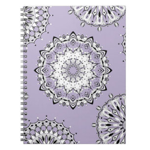 Lilac Mandalases 3 SpiralNotebook Notizblock