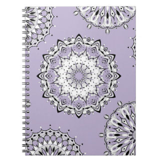 Lilac Mandalases 3 SpiralNotebook Notizblock