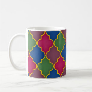 Lilac marokkanischer Tile Bohemisch Kaffeetasse