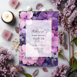 Lilac, Mauve und Silver Floral Wedding Einladung<br><div class="desc">Lilac,  mauve,  und silberne Blumen Frühling Einladung Hochzeit. Ideal für eine Frühjahrsgartenhochzeit.</div>