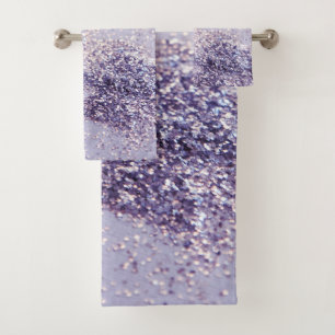 Lilac Mermaid Magic Glitzer #1 Badhandtuch Set