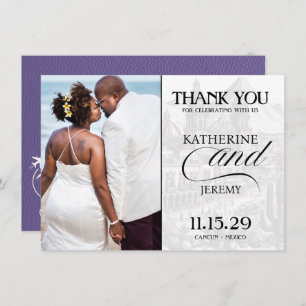 Lilac Mexico Passport Dankeskarte