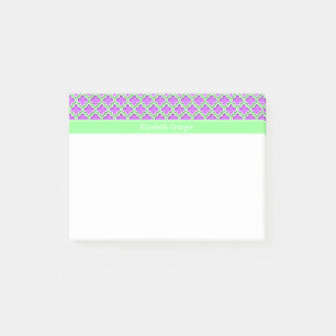 Lilac, Mint Green marokkanisch #5DS Miname Monogra Post-it Klebezettel