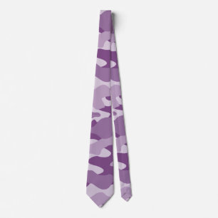 Lilac Monocolor Camouflage Krawatte