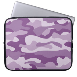 Lilac Monocolor Camouflage Laptopschutzhülle