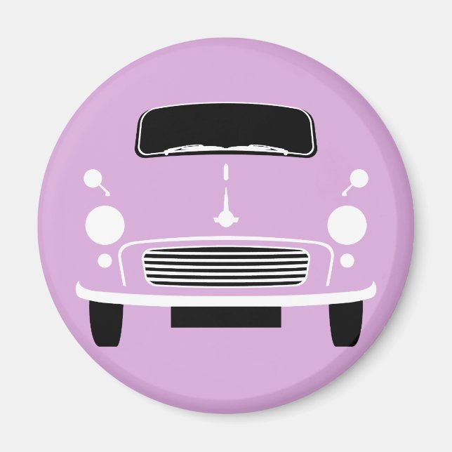 Lilac Morris Minor Kühlschrank Magnet (Vorne)