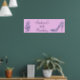 Lilac Musiknote und Stiletto 80. Geburtstag Poster (Living Room 1)