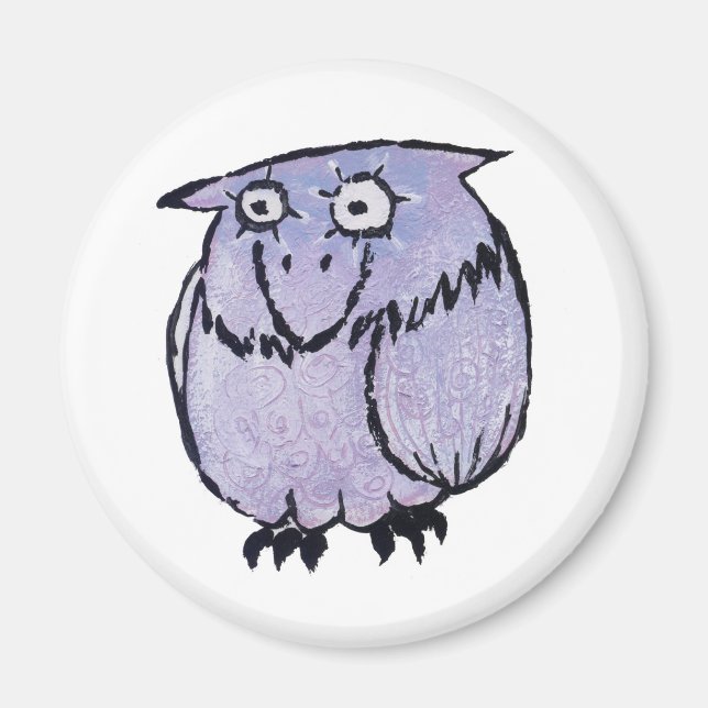 LILAC OWL MAGNET (Vorne)