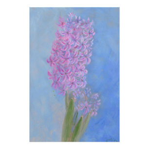 Lilac Pink Hyacinth Blume Fotodruck