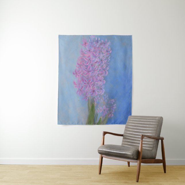 Lilac Pink Hyacinth Blume Wandteppich (Beispiel)