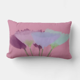 Lilac Pink Watercolor Peonies Lendenkissen