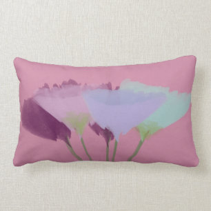Lilac Pink Watercolor Peonies Lendenkissen