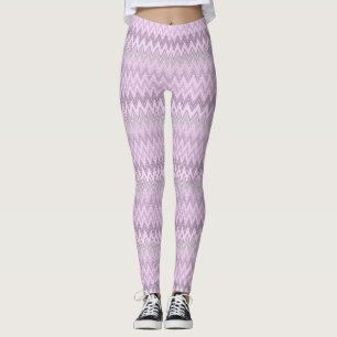 Lilac, pink, zigzack leggings