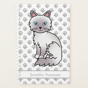Lilac Point Birman / Ragdoll Katze und Pfoten & Te Planer