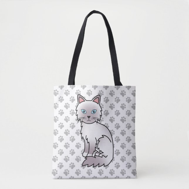 Lilac Point Birman / Ragdoll Niedlich Cat & Paws (Vorderseite)