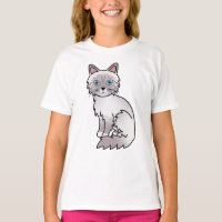 Lilac Point Tabby Birman / Ragdoll Cartoon Cat