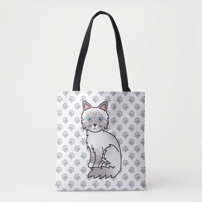 Lilac Point Tabby Birman / Ragdoll Niedlich Cat &  (Vorderseite)
