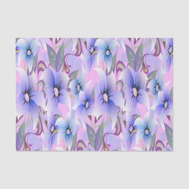 Lilac Poppies Seidenpapier (Vorderseite)