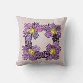 Lilac Purple Blumen Kissen