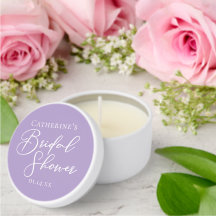Lilac Purple Bridal Shower Party Personalized