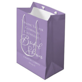 Lilac Purple Bridal Shower Party Personalized Mittlere Geschenktüte