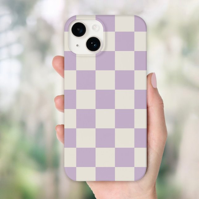 Lilac Retro Karo Case-Mate iPhone Hülle (Von Creator hochgeladen)