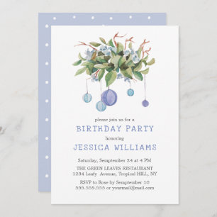 Lilac Rice Paper Ballon Geburtstag Einladung