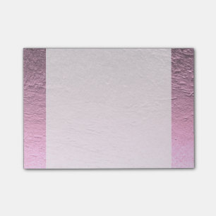 Lilac rosa Gradient Aluminium Grunge Post-it Klebezettel
