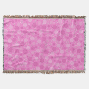 Lilac-Rosa-Töne mit Polka-Punkten in Retro-60er Ja Decke