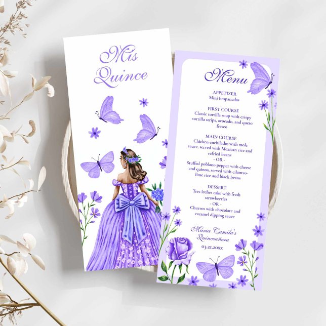 Lilac Rose, Florals und Schmetterlinge Quinceañera (Lilac Roses, Florals and Butterflies Quinceañera)