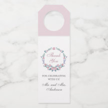 Lilac-Rose. Gartenblumenhochzeit danke