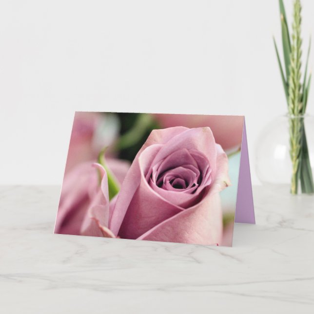 Lilac Rose Karte (Vorderseite)