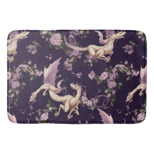 Lilac, Rose und weiße Drachen Bath Mat Badematte