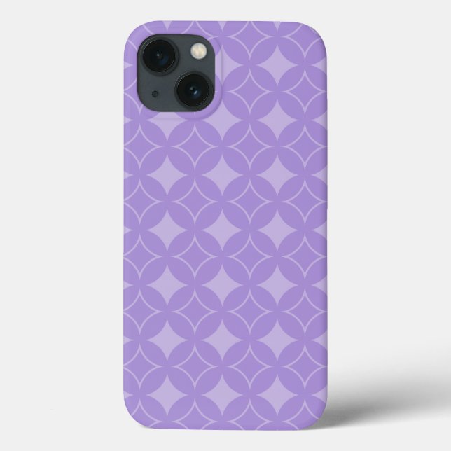 Lilac Shippo Muster Case-Mate iPhone Fall Hülle (Rückseite)