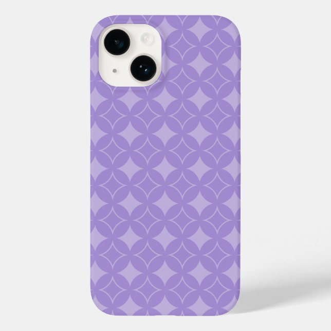 Lilac Shippo Muster Case-Mate iPhone Hülle (Rückseite)