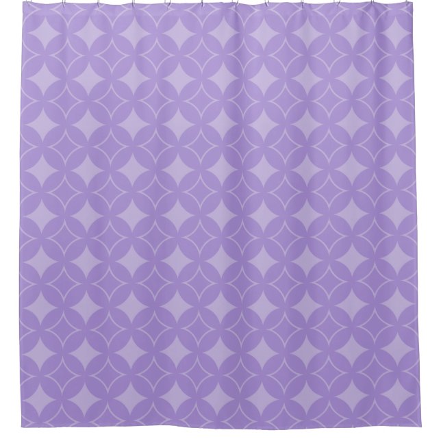 Lilac Shippo Muster Duschvorhang (Vorderseite)