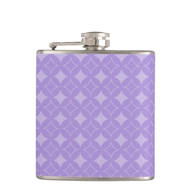 Lilac Shippo Muster Flachmann (Vorderseite)