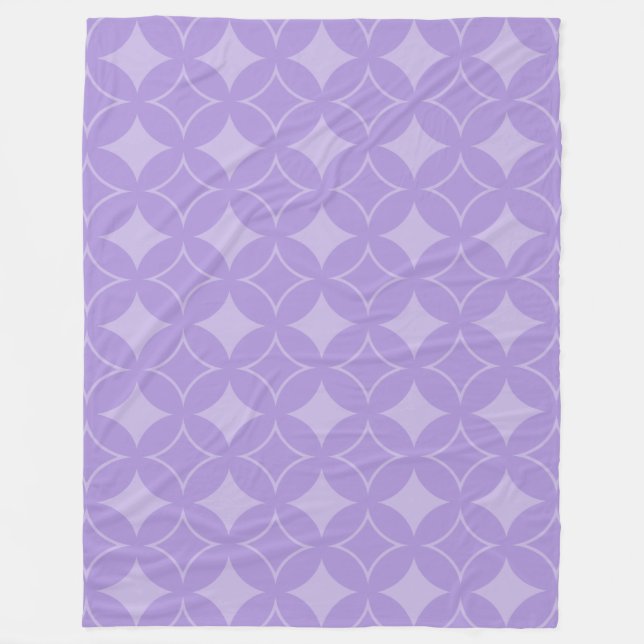 Lilac Shippo Muster Fleecedecke (Vorderseite)