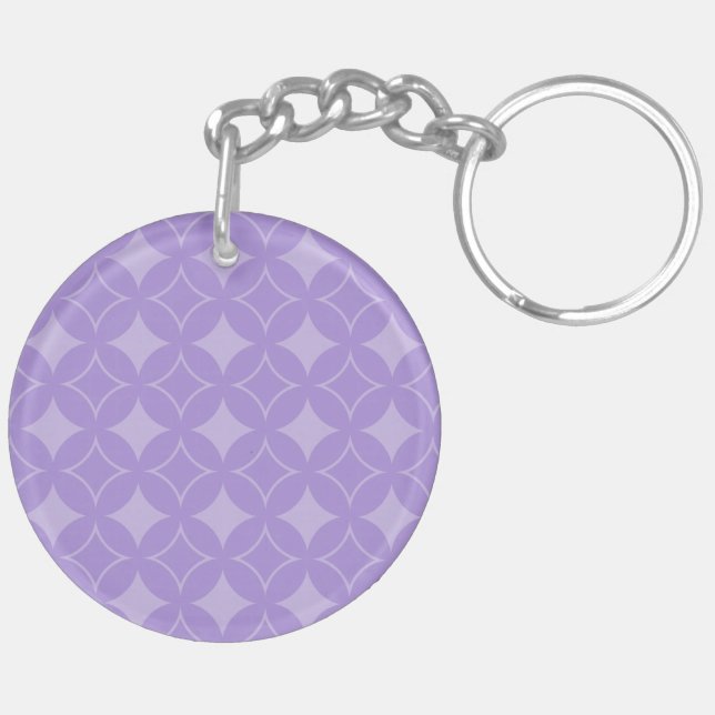 Lilac Shippo Muster Schlüsselanhänger (Rückseite komplett)