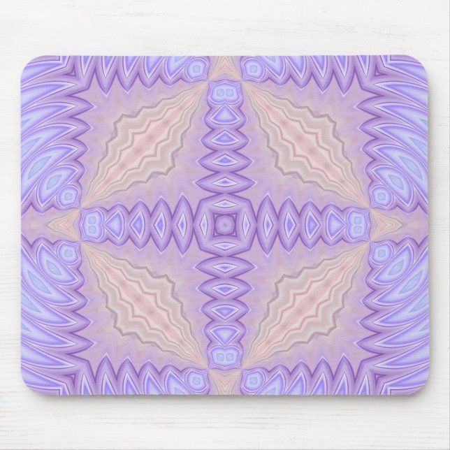 Lilac Silk Abstrakt Zwei Weihnachtsgeschenk Mousepad (Vorne)