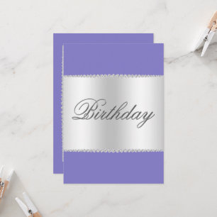 Lilac, Silver & Gemis Einladung zum Geburtstag