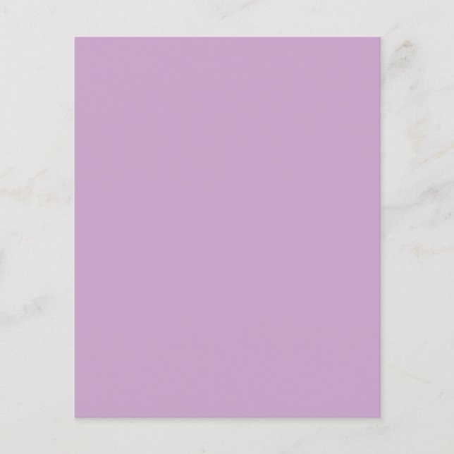 Lilac Solid Color Flyer Paper (Vorne)
