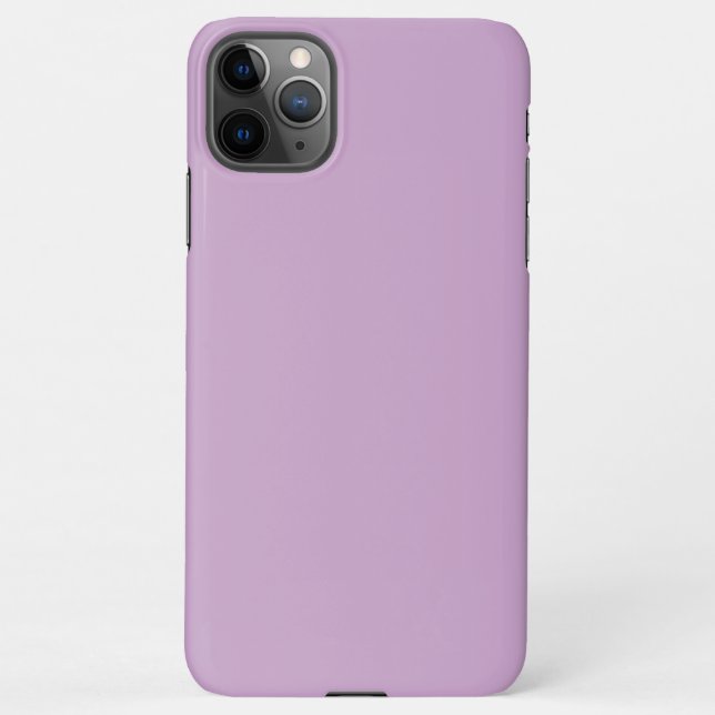 Lilac Solid Color iPhone Hülle (Rückseite)