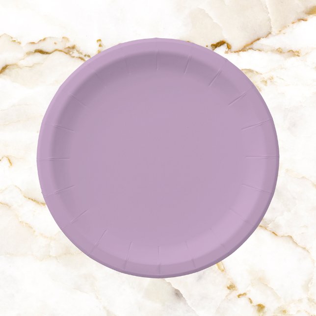 Lilac Solid Color Pappteller (Von Creator hochgeladen)