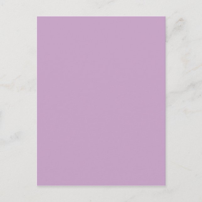 Lilac Solid Color Postkarte (Vorderseite)