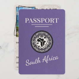 Lilac South Africa Passport Save The Date