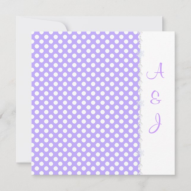 LILAC SPOT CRYSTAL WEDING INVITATION EINLADUNG (Vorderseite)